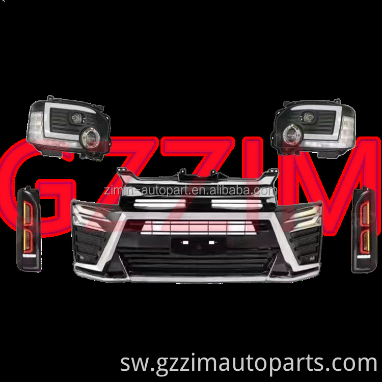 car accessories facelift grille bodykit headlamp & tail lamp for Hiace